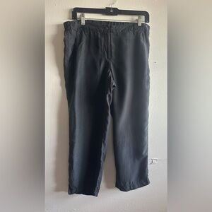 Eileen Fisher Black Silk  Pants size XS